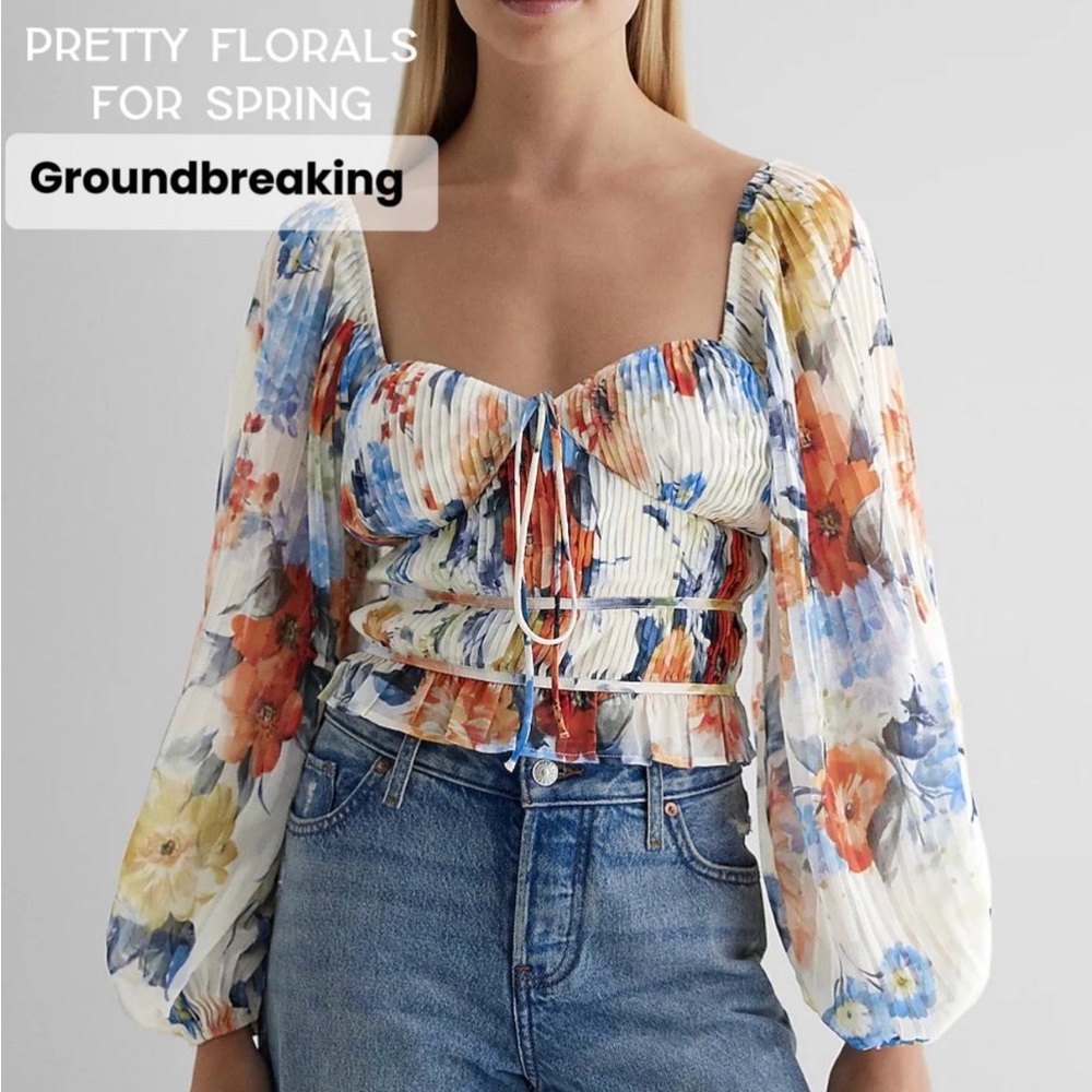 Express Floral Print Women's Top